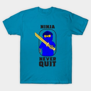 Ninjago Ninja Never Quit Jay Blue Fan-Art T-Shirt